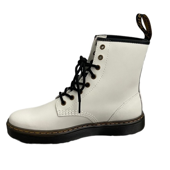 New Dr. Martens Zavala Combat Lace Up Boot White size 10 Platform chunky - Picture 6 of 11